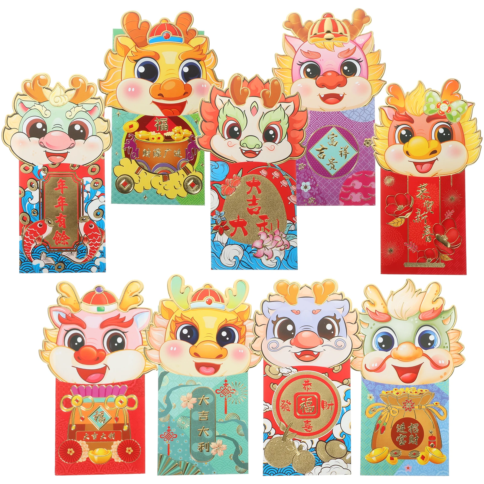 18pcs Envelope Lucky Money Packet 9x17cm Spring Festival Red Envelope Paper Material Chinese New Year Decorative Envelopes
18pcs Envelope Lucky Money Packet 9x17cm Spring Festival Red Envelope Paper Material Chinese New Year Decorative Envelopes