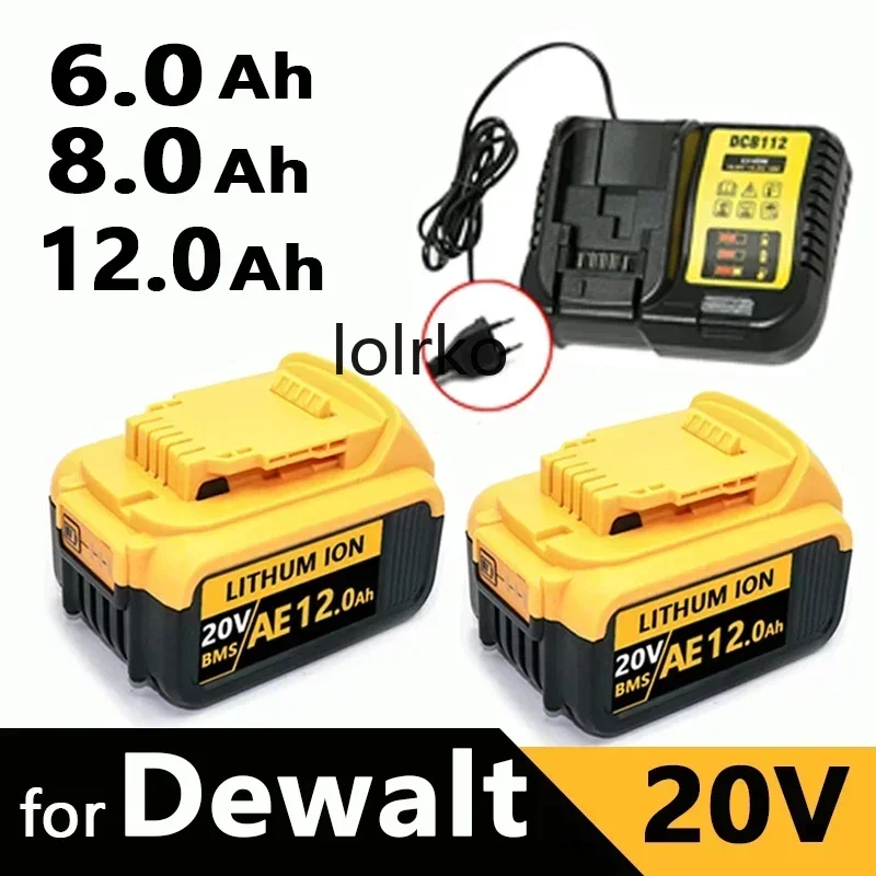 New 100% Original 12000mAh 20V for Dewalt Power Tool Battery DCB206 20V 18.0Ah Battery DCB206 20V Battery DCB200 DCB205
New 100% Original 12000mAh 20V for Dewalt Power Tool Battery DCB206 20V 18.0Ah Battery DCB206 20V Battery DCB200 DCB205