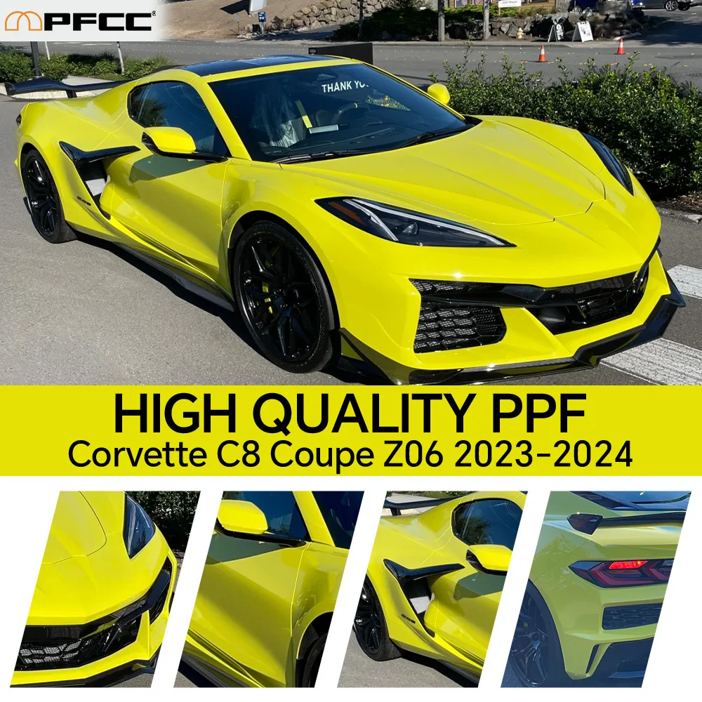 For Corvette C8 Coupe Z06 2023 2024 TPU Anti-scratch Paint Protection Film Pre-cut PPF Clear Bra Resistant Invisible Repairable
For Corvette C8 Coupe Z06 2023 2024 TPU Anti-scratch Paint Protection Film Pre-cut PPF Clear Bra Resistant Invisible Repairable