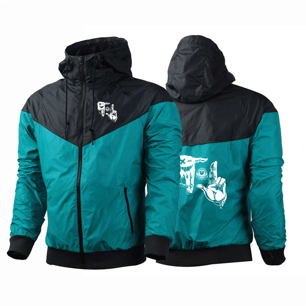 2025 Spring And Autumn New Men's Five-Color Windbreaker Jacket gesture eye Print Harajuku Fashion Zipper Cardigan Tops
2025 Spring And Autumn New Men's Five-Color Windbreaker Jacket gesture eye Print Harajuku Fashion Zipper Cardigan Tops