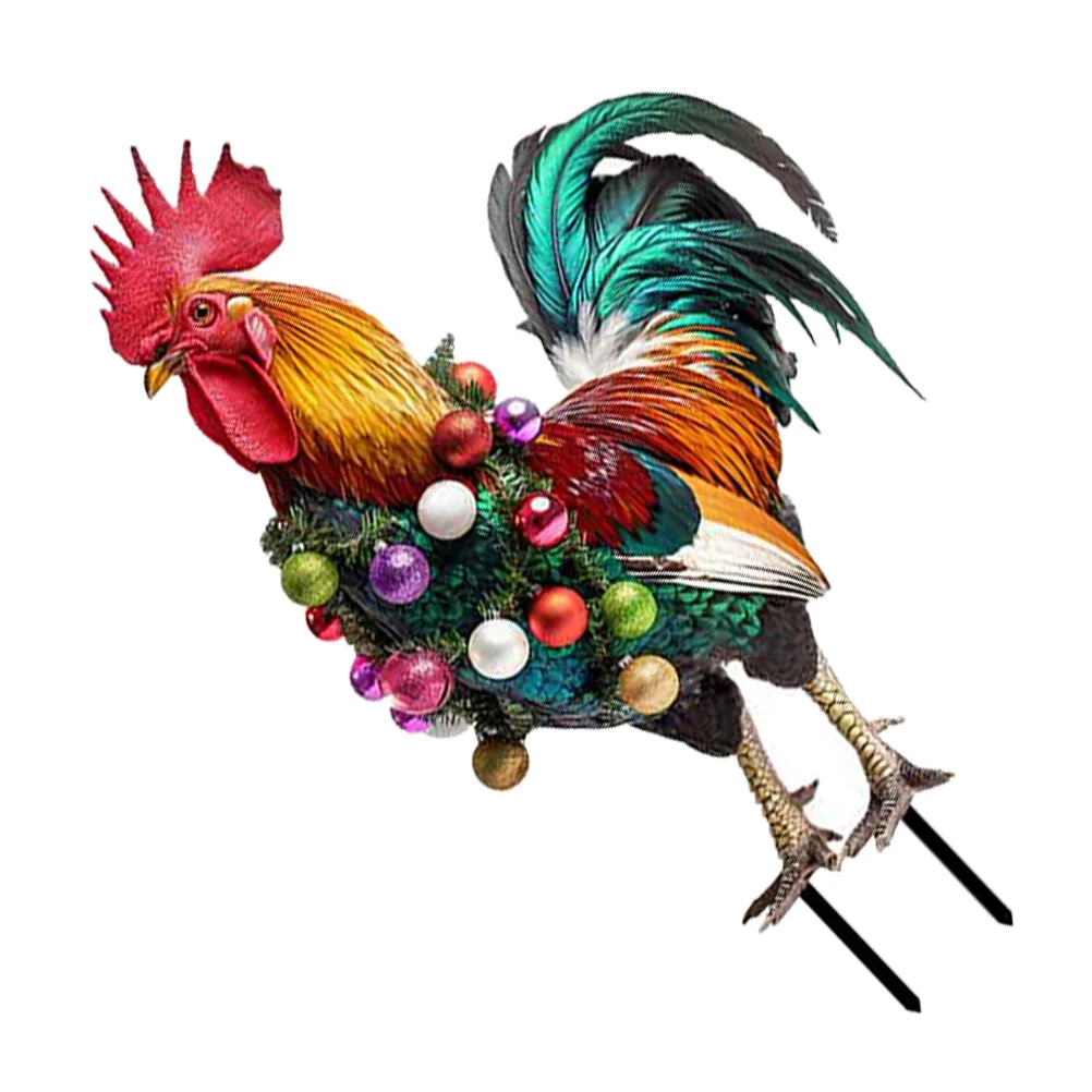 Christmas Chicken Yard Stakes Realistic Metal Decorations Outdoor Lawn Ornaments Farmhouse Style Garden Stake Yard
Christmas Chicken Yard Stakes Realistic Metal Decorations Outdoor Lawn Ornaments Farmhouse Style Garden Stake Yard