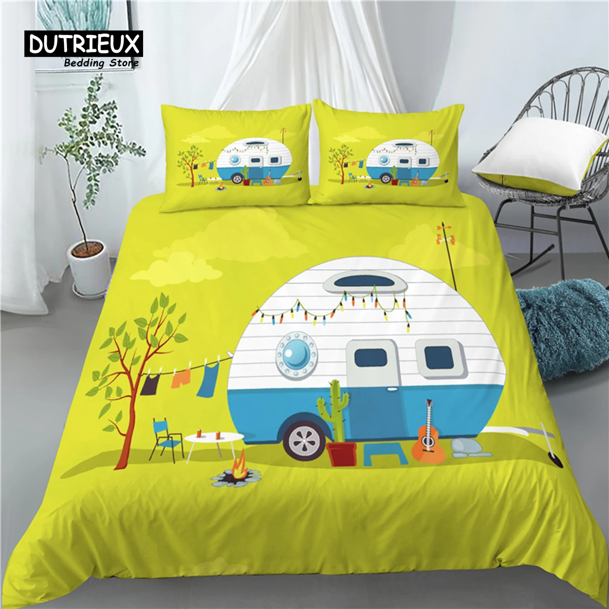 Home Living Luxury 3D Camping Print 2/3Pcs Comfortable Duvet Cover PillowCase Bedding Sets Queen and King AU/EU/US Size
Home Living Luxury 3D Camping Print 2/3Pcs Comfortable Duvet Cover PillowCase Bedding Sets Queen and King AU/EU/US Size