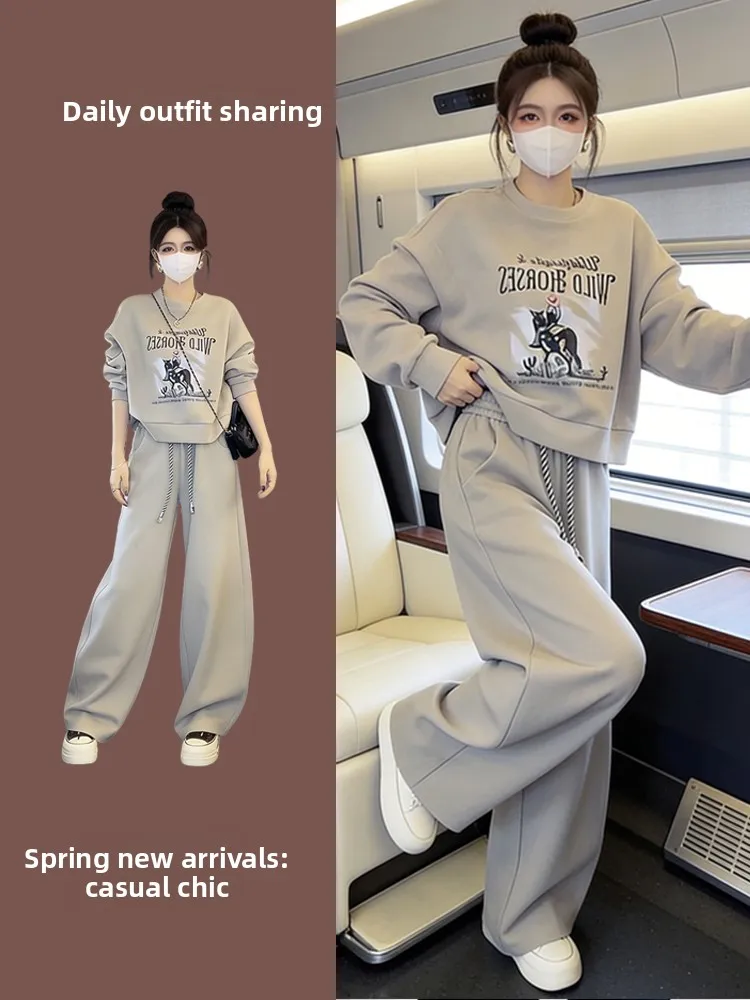 2026 Winter Fashion Women's round Neck Fleece Lined Sweatshirt Casual Sporty Two Piece Set High Waist Long Pants Comfortable ...
2026 Winter Fashion Women's round Neck Fleece Lined Sweatshirt Casual Sporty Two Piece Set High Waist Long Pants Comfortable ...