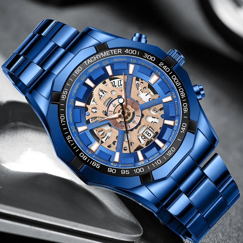 BINBOND S033 Luxury Hollow Non-Mechanical Business Quartz Men Watches 30M Waterproof Trendy Hollow Design Classics Men Watches
BINBOND S033 Luxury Hollow Non-Mechanical Business Quartz Men Watches 30M Waterproof Trendy Hollow Design Classics Men Watches