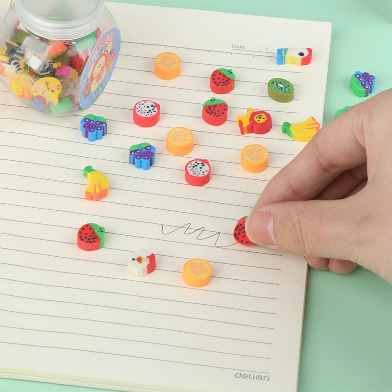 50pcs/set Cute Rubber Eraser Creative Animal Fruit Pencil Erasers Mini Kawaii Stationery Kids Student Office Supplies
50pcs/set Cute Rubber Eraser Creative Animal Fruit Pencil Erasers Mini Kawaii Stationery Kids Student Office Supplies