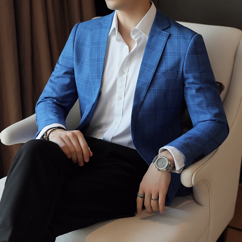 2024 New High Quality Fashion with Handsome Trend Men's Casual Suit Fashion Slim Suit Plaid Single West Coat POLYESTER S-5XL
2024 New High Quality Fashion with Handsome Trend Men's Casual Suit Fashion Slim Suit Plaid Single West Coat POLYESTER S-5XL