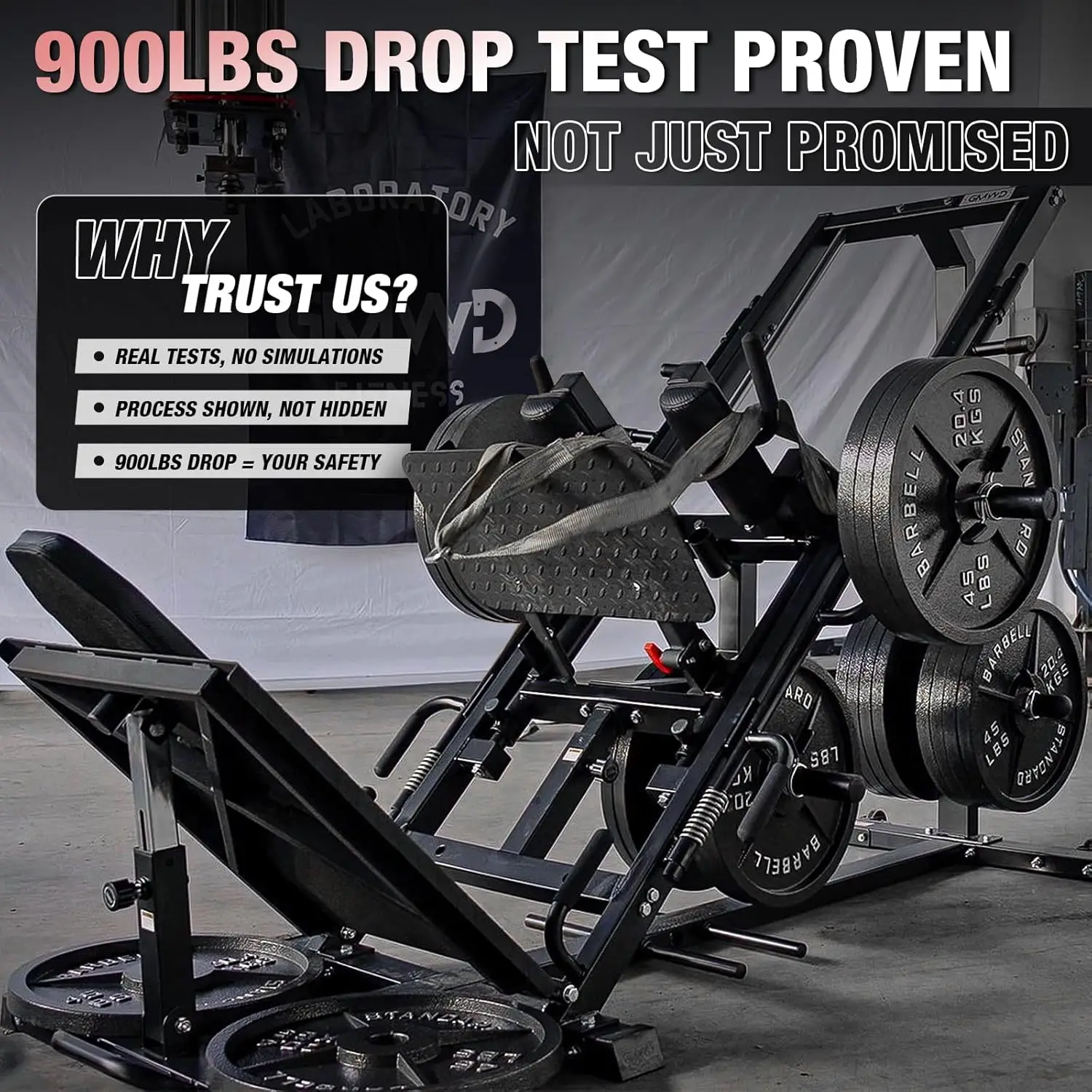 Leg Press Hack Squat Machine Combo, Leg Exercise Machine with Linear Bearing, 45-Degree Lower Body Special with Weight Storage 
Leg Press Hack Squat Machine Combo, Leg Exercise Machine with Linear Bearing, 45-Degree Lower Body Special with Weight Storage