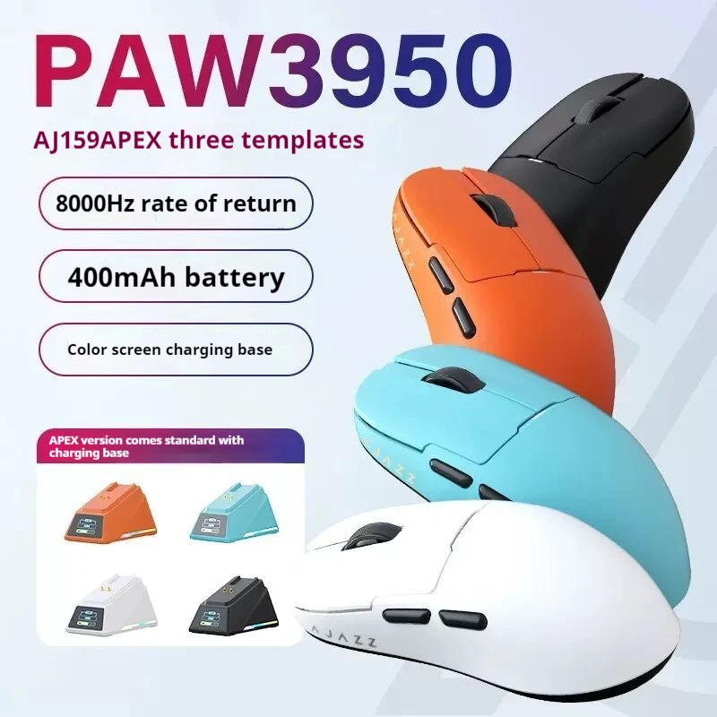 Геймерская мышь Ajazz Aj159apex Paw3395, беспроводная, легкая, с зарядным устройством
Геймерская мышь Ajazz Aj159apex Paw3395, беспроводная, легкая, с зарядным устройством
