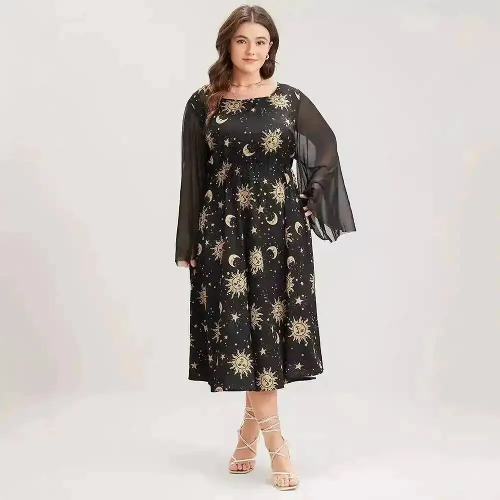 and Star New Moon Horn Sleeve Pocket Round Neck Medium to Large Size Dress for Quick Sale 2025 Party Summer Elegantes Casual Y2k
and Star New Moon Horn Sleeve Pocket Round Neck Medium to Large Size Dress for Quick Sale 2025 Party Summer Elegantes Casual Y2k