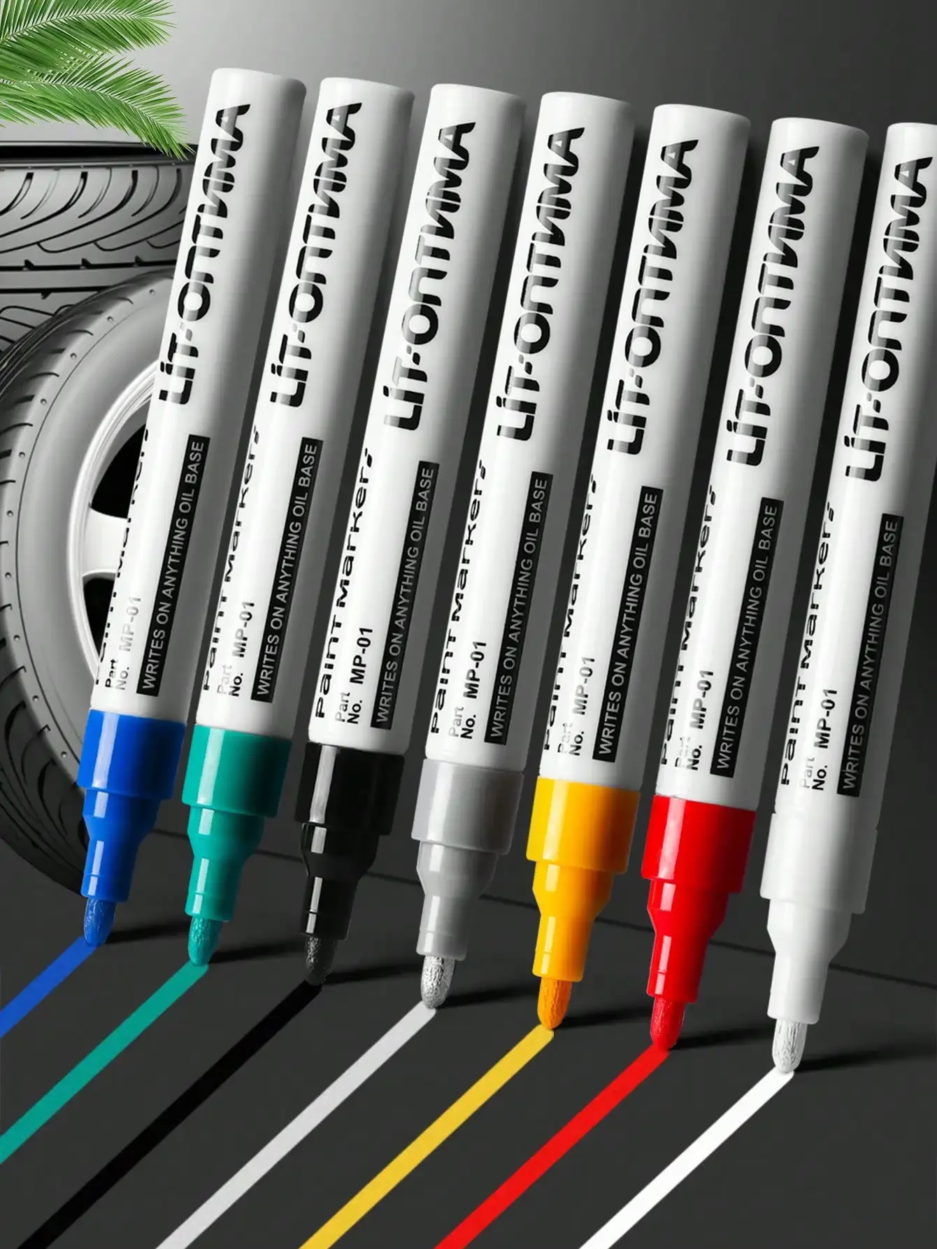 12 Color Waterproof Paint Pen Set,Non Fading Marker Pen, Quick-Drying And Permanent, Suitable For Rock Painting, Wood, Fabric, P
12 Color Waterproof Paint Pen Set,Non Fading Marker Pen, Quick-Drying And Permanent, Suitable For Rock Painting, Wood, Fabric, P