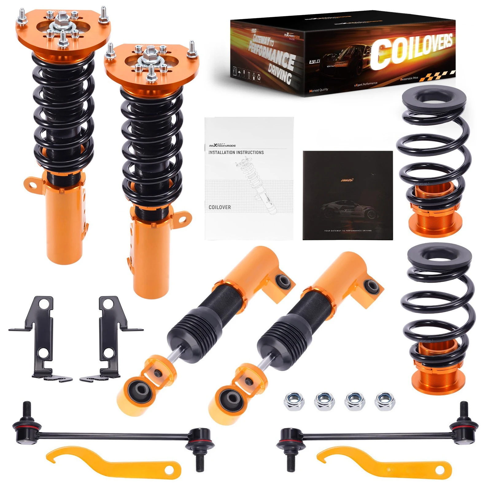 Coilover Suspension Lowering Kit for Chevrolet COBALT 05-10 Adjustable Height
Coilover Suspension Lowering Kit for Chevrolet COBALT 05-10 Adjustable Height