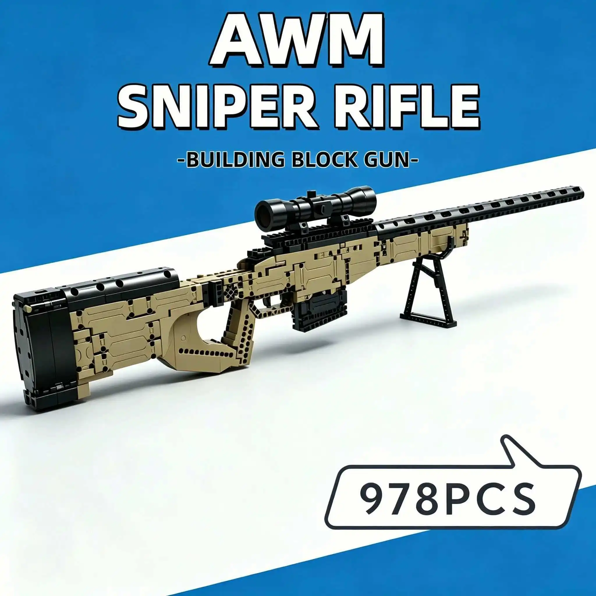 New City Tech Police Military Sniper Rifle Building Blocks AWM Assault Rifle Building Toy Children's Christmas Gift
New City Tech Police Military Sniper Rifle Building Blocks AWM Assault Rifle Building Toy Children's Christmas Gift