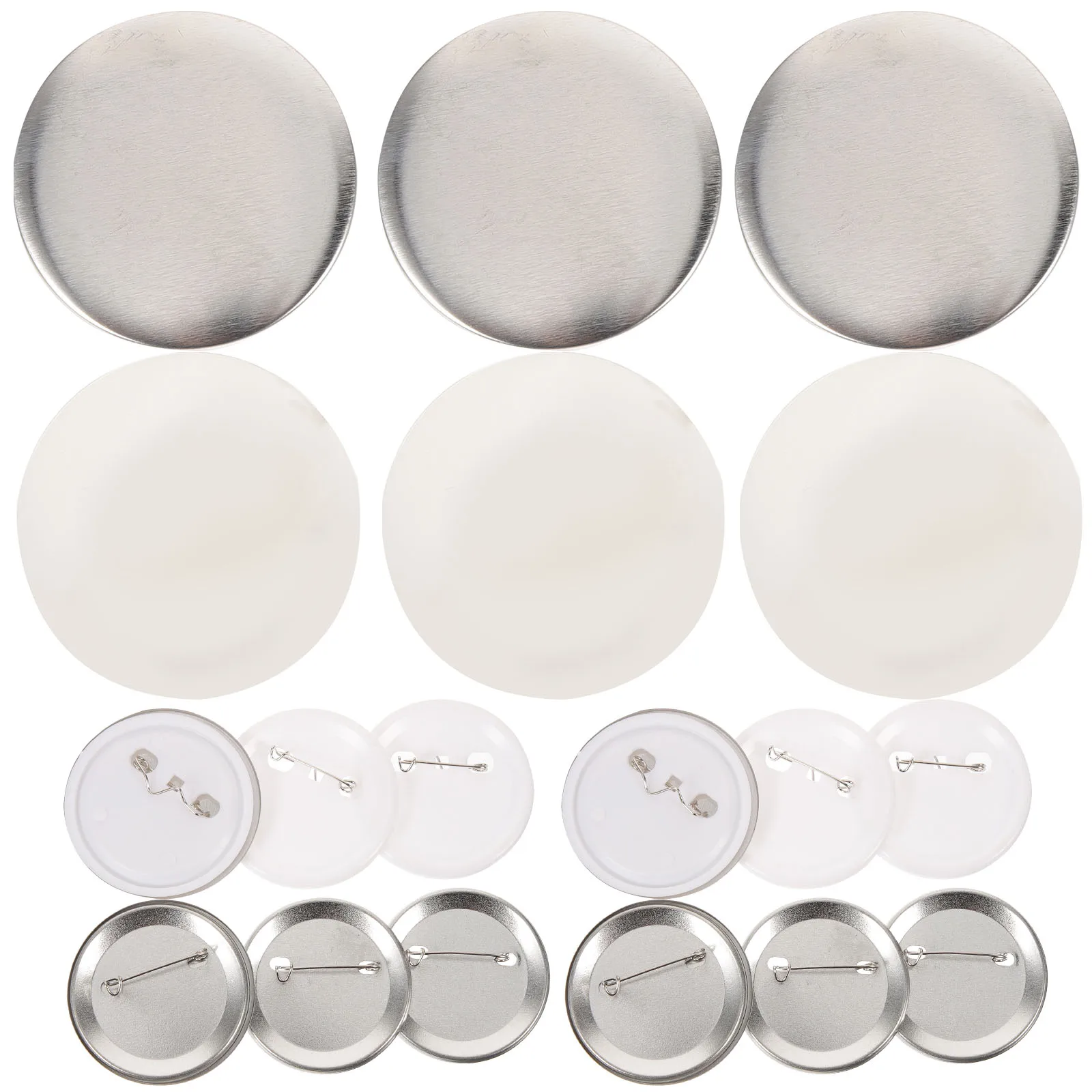 1 set Metal Plastic Badge Shells DIY Craft Supplies Blank Pins for Clothing Customization Button Making Kits
1 set Metal Plastic Badge Shells DIY Craft Supplies Blank Pins for Clothing Customization Button Making Kits