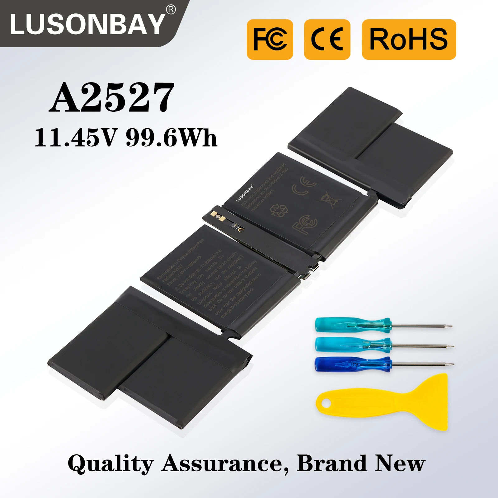 LUSONBAY A2527 Battery for Apple MacBook Pro 16'' A2485( Late 2021) MK183LL/A MK193LL/A MK1E3LL/A MK1A3LL/A EMC3651 Free Tools
LUSONBAY A2527 Battery for Apple MacBook Pro 16'' A2485( Late 2021) MK183LL/A MK193LL/A MK1E3LL/A MK1A3LL/A EMC3651 Free Tools