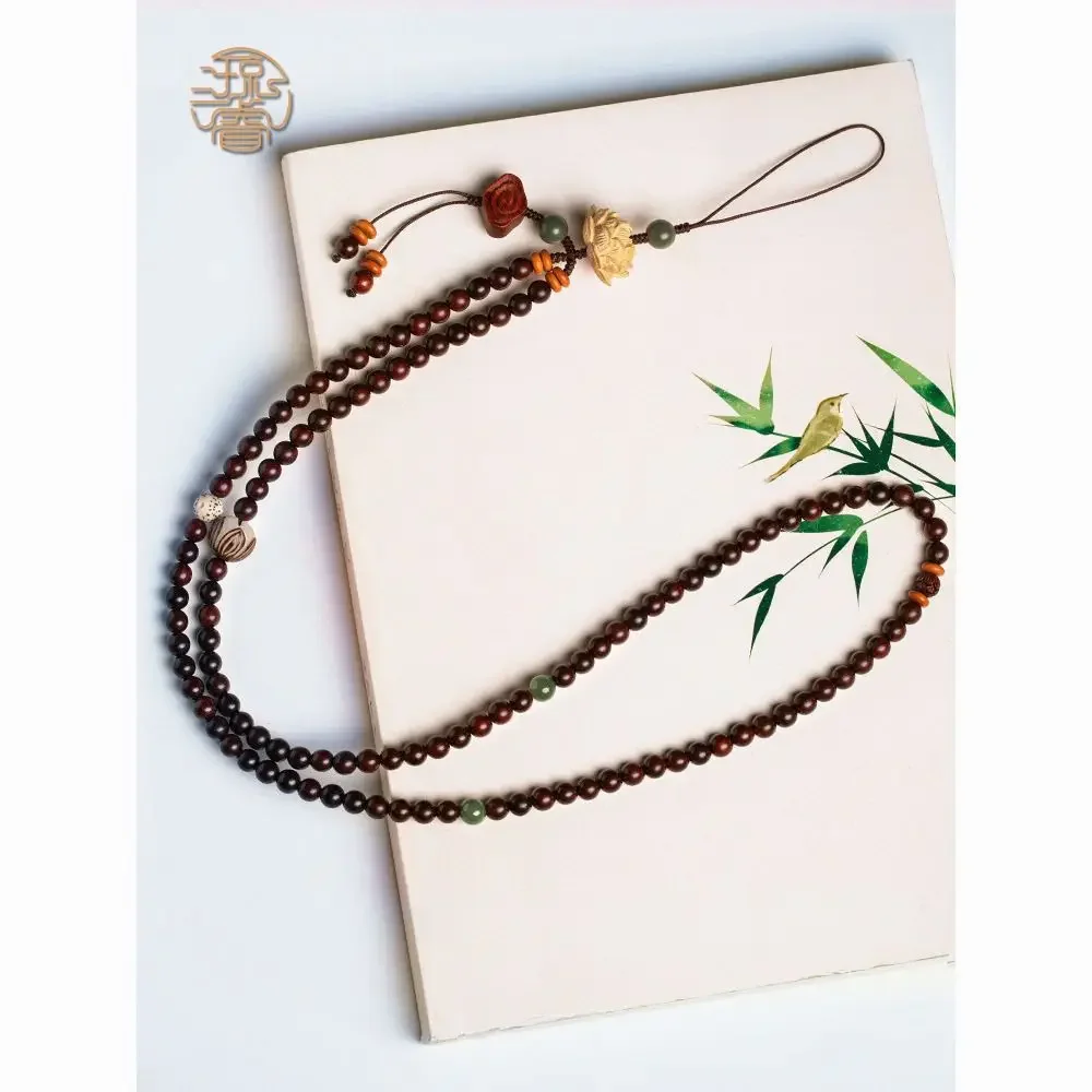 New Red Sandalwood Round Beads Mobile Phone Pendant Chinese Style Wooden Long Neck Lotus Mobile Phone Hanging Rope Hanging Chain
New Red Sandalwood Round Beads Mobile Phone Pendant Chinese Style Wooden Long Neck Lotus Mobile Phone Hanging Rope Hanging Chain