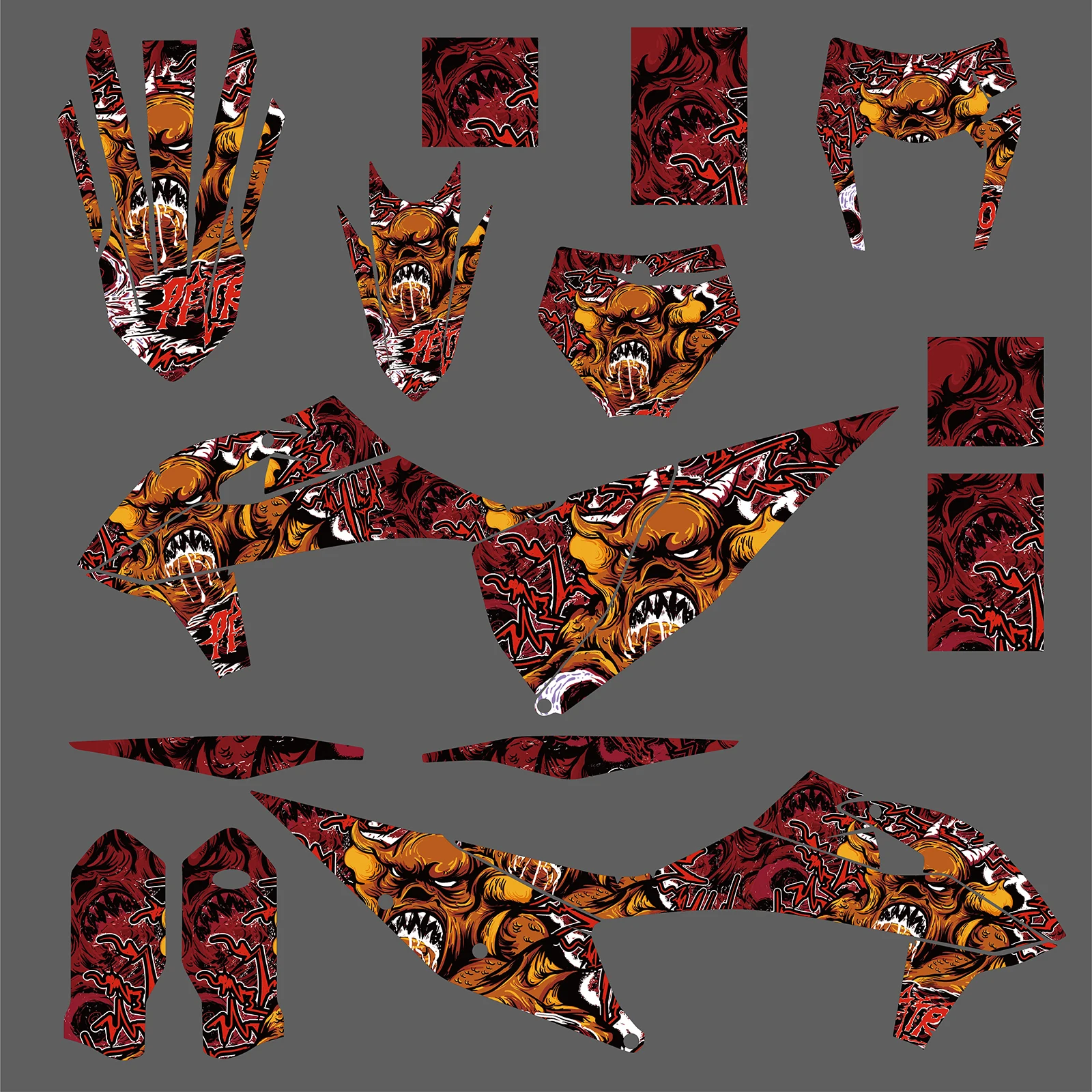 NICECNC Motorcycle 1 set Team Background Graphic Sticker Decals Kit For KTM SX SXF XCF 125 250 300 350 400 450 500 2019-2022
NICECNC Motorcycle 1 set Team Background Graphic Sticker Decals Kit For KTM SX SXF XCF 125 250 300 350 400 450 500 2019-2022