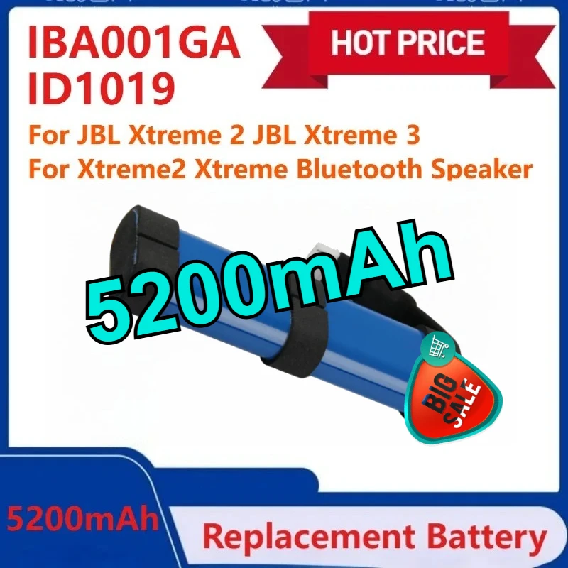 New Replacement Battery 5200mAh IBA001GA ID1019 For JBL Xtreme 2 JBL Xtreme 3 Xtreme2 Xtreme Bluetooth Speaker
New Replacement Battery 5200mAh IBA001GA ID1019 For JBL Xtreme 2 JBL Xtreme 3 Xtreme2 Xtreme Bluetooth Speaker