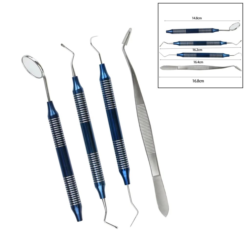 4Pcs Dental Tartar Scraper Set Professional Teeth Calculus Plaque Remover Dentist Tools for Oral Care & Teeth Cleaning
4Pcs Dental Tartar Scraper Set Professional Teeth Calculus Plaque Remover Dentist Tools for Oral Care & Teeth Cleaning