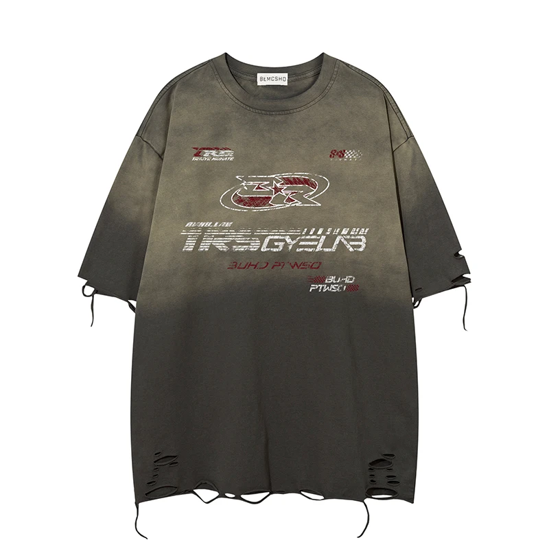 Summer Mens Ripped Holes Racing Sport Tshirts Hip Hop Y2K Grunge Graphic T-Shirts Streetwear Harajuku Casual Cotton Tops Tees
Summer Mens Ripped Holes Racing Sport Tshirts Hip Hop Y2K Grunge Graphic T-Shirts Streetwear Harajuku Casual Cotton Tops Tees