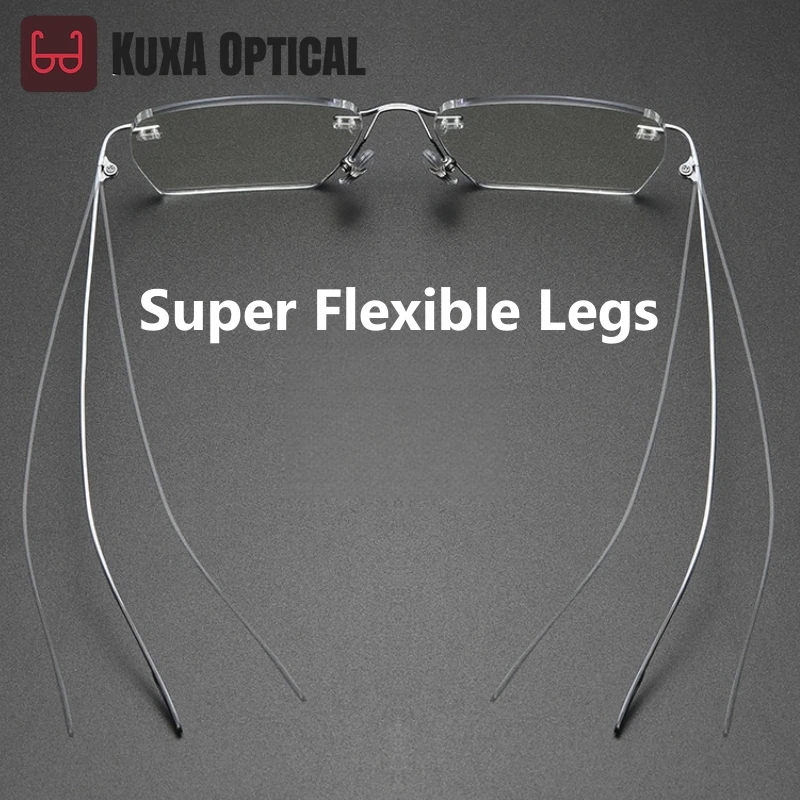 XUKA Rimless Glasses Anti-Blue Men's Pure Titanium Optical Prescription Light Photochromic Recipe Formula Eyeglasses Women
XUKA Rimless Glasses Anti-Blue Men's Pure Titanium Optical Prescription Light Photochromic Recipe Formula Eyeglasses Women