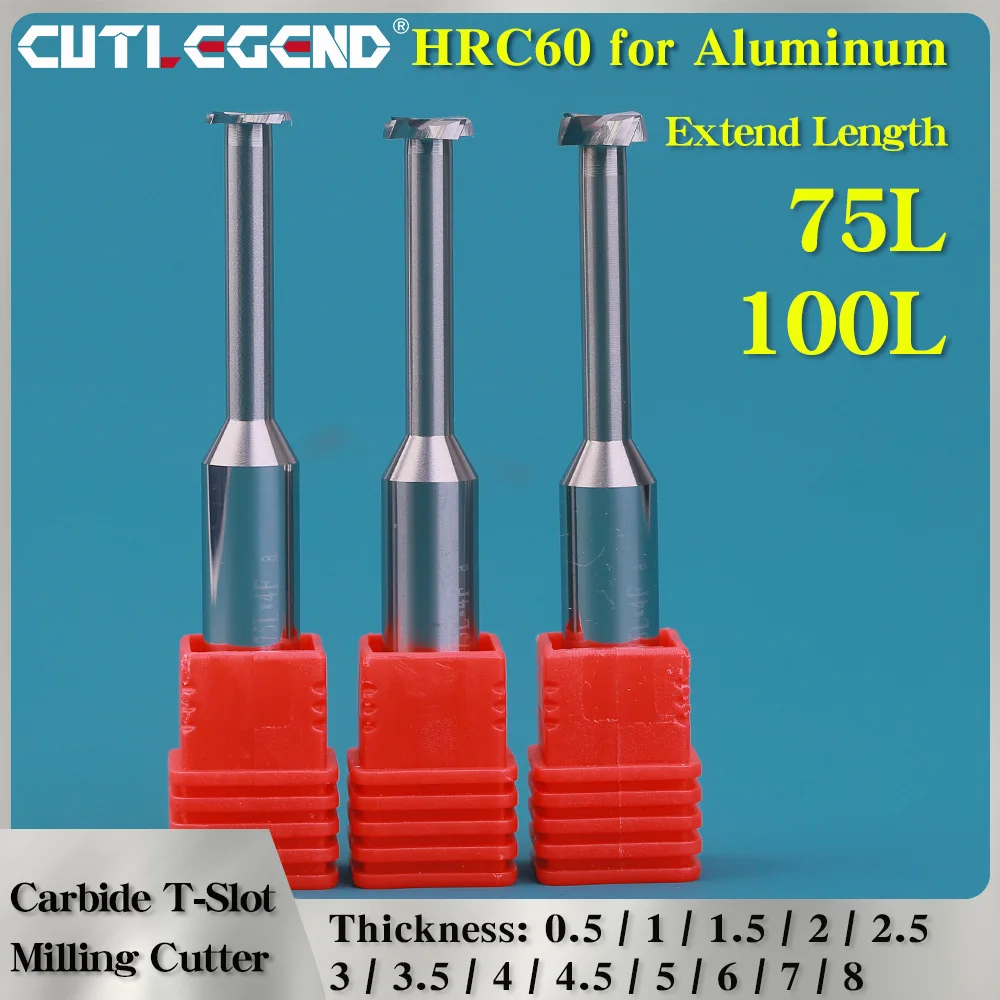 Extend Carbide Tungsten T Slot Milling Cutter Long Neck End Mill CNC Groove Machining Tool for Metal Aluminum 3mm-20mm Diameter
Extend Carbide Tungsten T Slot Milling Cutter Long Neck End Mill CNC Groove Machining Tool for Metal Aluminum 3mm-20mm Diameter