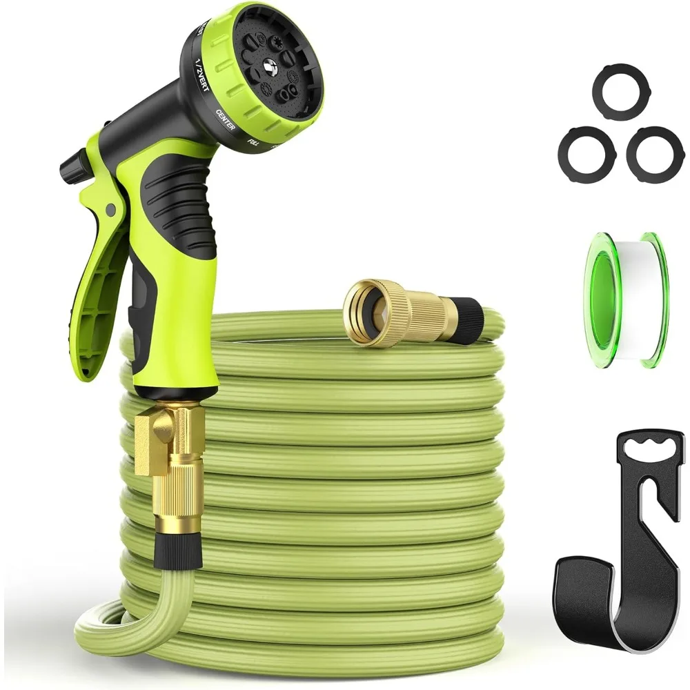 25ft Expandable Garden Hose with 10 Function Nozzle, Lightweight & No-Kink Flexible Water Hose with 40 Layers of Innovative Nano
25ft Expandable Garden Hose with 10 Function Nozzle, Lightweight & No-Kink Flexible Water Hose with 40 Layers of Innovative Nano