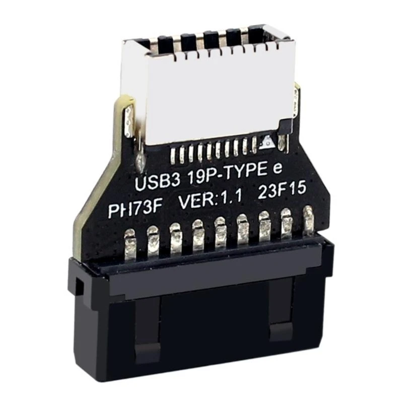 2025 New 90° USB Type E 20Pin Adapter for USB2.0 1.1 Devices For Motherboard Front Panel
2025 New 90° USB Type E 20Pin Adapter for USB2.0 1.1 Devices For Motherboard Front Panel