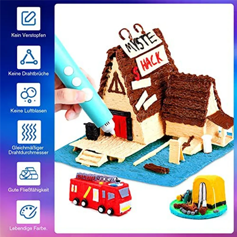 20 шт. нить для 3D-ручки PCL 10 м каждый — нить для 3D-ручки PCL 1,75 мм, набор цветов 3D-ручки для низких температур, детская 3D-ручка
20 шт. нить для 3D-ручки PCL 10 м каждый — нить для 3D-ручки PCL 1,75 мм, набор цветов 3D-ручки для низких температур, детская 3D-ручка