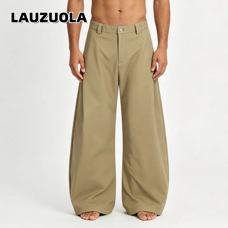 2026 New Men's Khaki Wide Leg Trousers Casual Streetwear Baggy Pants High Waist Oversized Loose Workwear Trousers
2026 New Men's Khaki Wide Leg Trousers Casual Streetwear Baggy Pants High Waist Oversized Loose Workwear Trousers