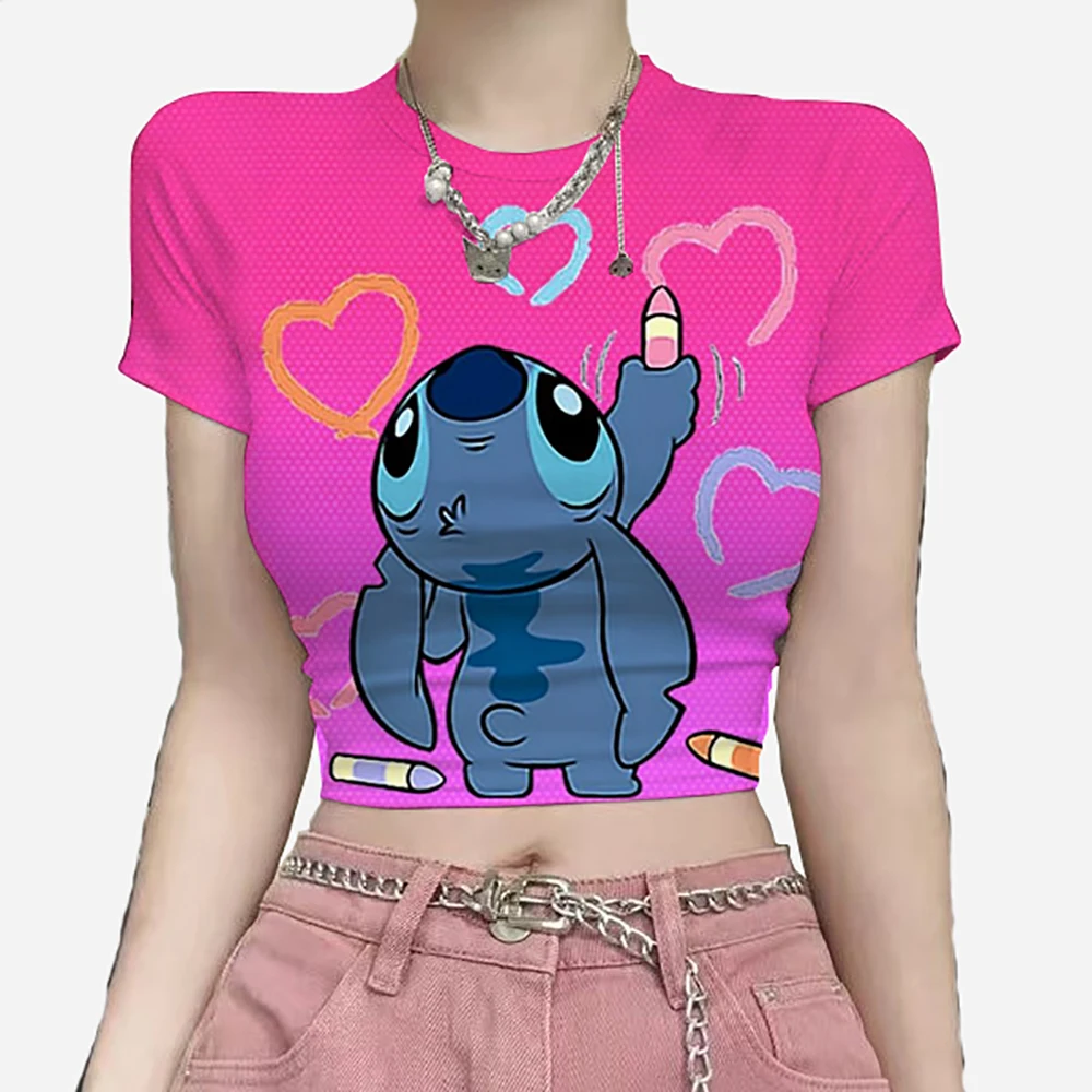 Милые футболки с принтом Disney Stitch, женские укороченные топы, одежда в стиле панк, уличная одежда, милые сексуальные топы для девочек в стиле эмо
Милые футболки с принтом Disney Stitch, женские укороченные топы, одежда в стиле панк, уличная одежда, милые сексуальные топы для девочек в стиле эмо