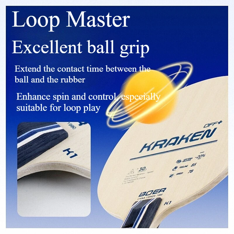 K1 K1PRO Table Tennis Blade 5-Ply Pure Wood 5 Wood + 2 Carbon Beginer Recommended Ping Pong Paddle Racket for Arc & Attack
K1 K1PRO Table Tennis Blade 5-Ply Pure Wood 5 Wood + 2 Carbon Beginer Recommended Ping Pong Paddle Racket for Arc & Attack