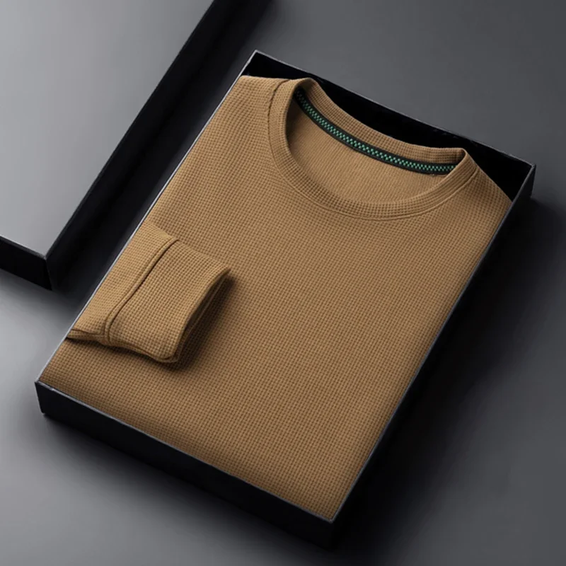 2025 Men's Casual Fashion Long Sleeved Round Neck T-shirt, Waffle Comfortable Top
2025 Men's Casual Fashion Long Sleeved Round Neck T-shirt, Waffle Comfortable Top