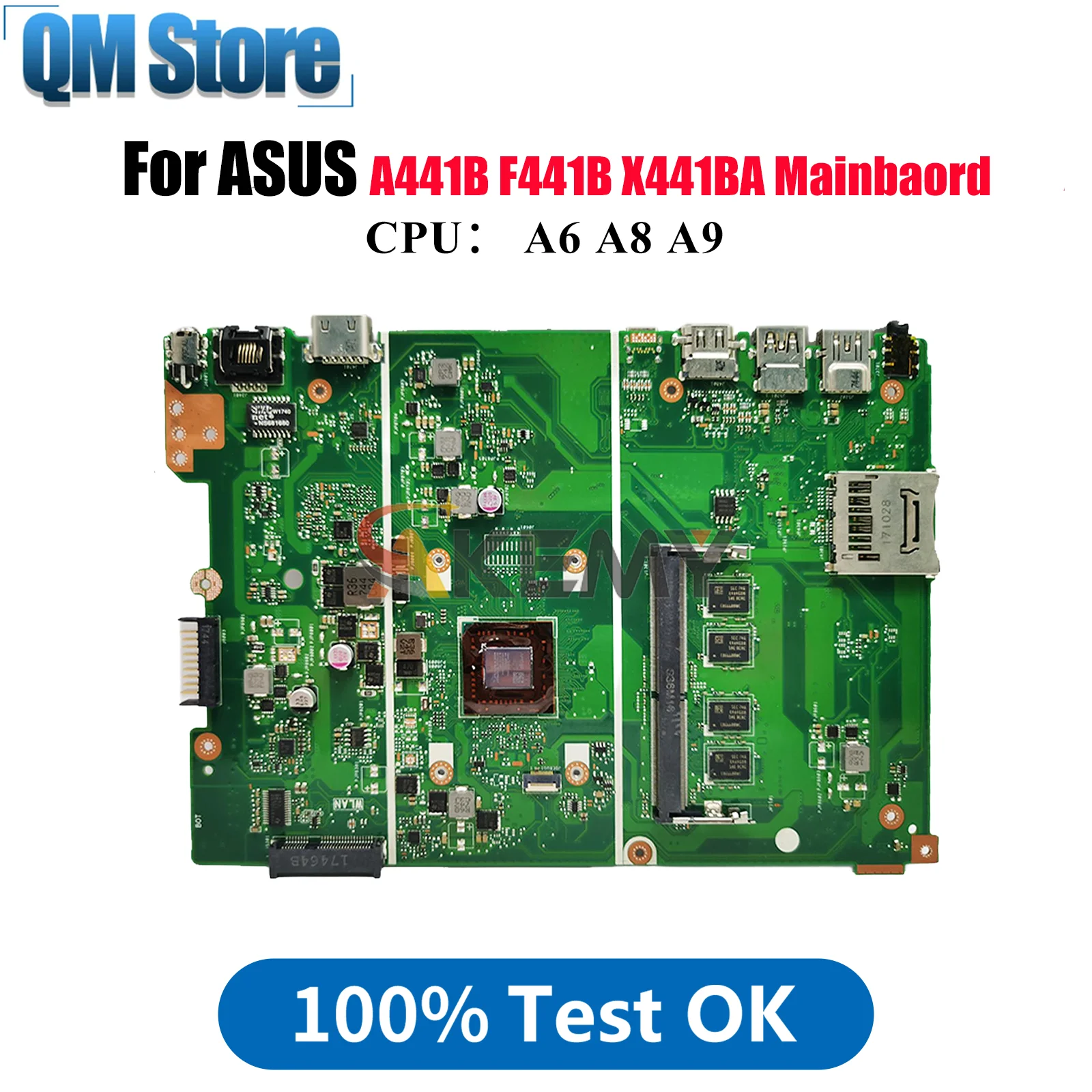 X441BA Материнская плата для ноутбука ASUS VivoBook F441B A441B X441BA X441B Материнская плата для ноутбука с процессором A6 A8 A9 тест ОК быстрая доставка 
X441BA Материнская плата для ноутбука ASUS VivoBook F441B A441B X441BA X441B Материнская плата для ноутбука с процессором A6 A8 A9 тест ОК быстрая доставка
