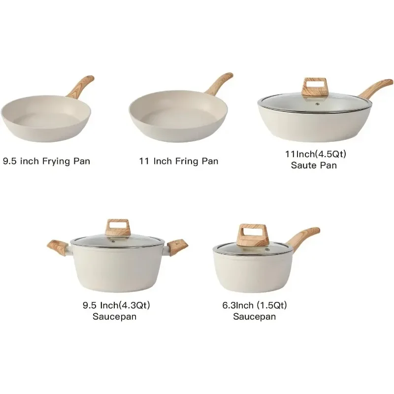 Best seller Set Nonstick with Cooking Set (white, 16pieces) Hot Sale16PCS Pots and Pans Set Non Stick Cookware
Best seller Set Nonstick with Cooking Set (white, 16pieces) Hot Sale16PCS Pots and Pans Set Non Stick Cookware