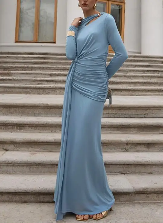 Women Dresses 2026 Spring Autumn New Solid Color Fashionable Temperament Slim Fit Waist Fold Irregular Long Sleeved Dress
Women Dresses 2026 Spring Autumn New Solid Color Fashionable Temperament Slim Fit Waist Fold Irregular Long Sleeved Dress