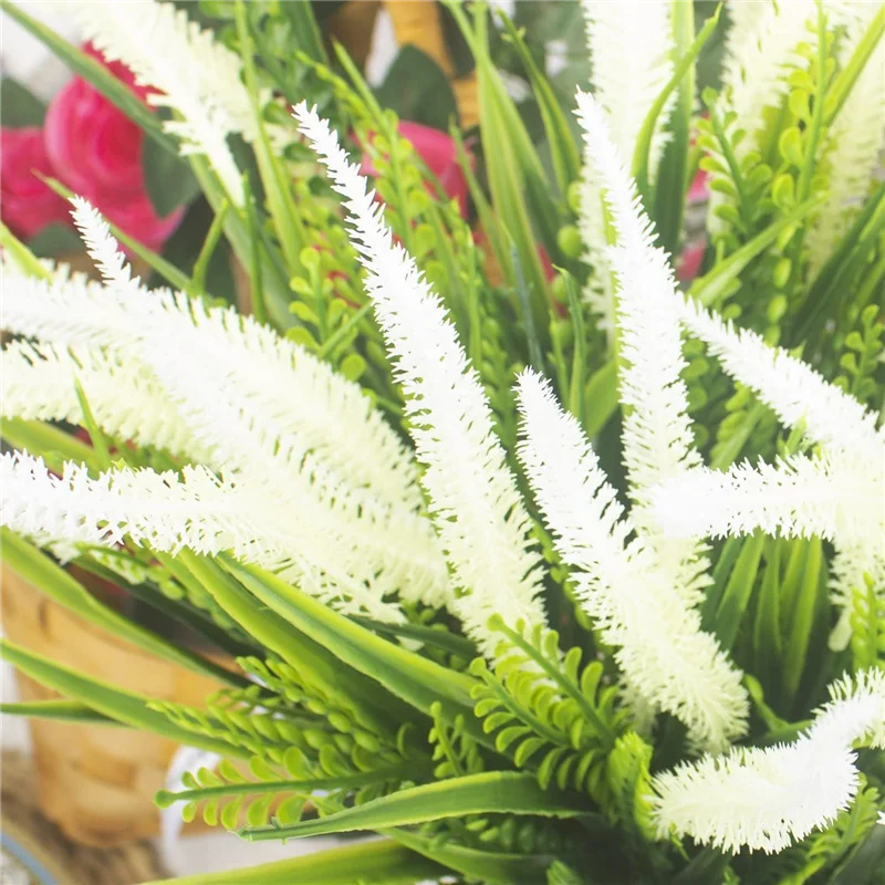 AA50-10 Bundles Artificial Plants Outdoor Grass With Flowers UV Resistant Greenery Garden Porch Window Box Decorating
AA50-10 Bundles Artificial Plants Outdoor Grass With Flowers UV Resistant Greenery Garden Porch Window Box Decorating