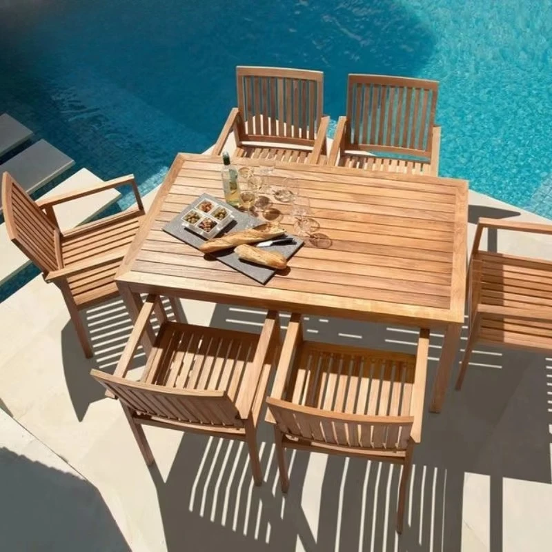 Moontree Wooden Outdoor Dining Table Chairs Set For 6 People Garden Set Weather Resistant Durable Extensional Furniture
Moontree Wooden Outdoor Dining Table Chairs Set For 6 People Garden Set Weather Resistant Durable Extensional Furniture