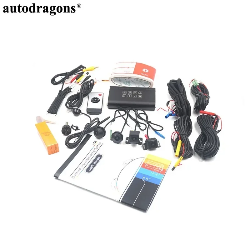 Autodragons Universal 4 Cameras HD 1080P Recorder Surround View Monitoring Reversing Aid System Car 360 Camera System
Autodragons Universal 4 Cameras HD 1080P Recorder Surround View Monitoring Reversing Aid System Car 360 Camera System