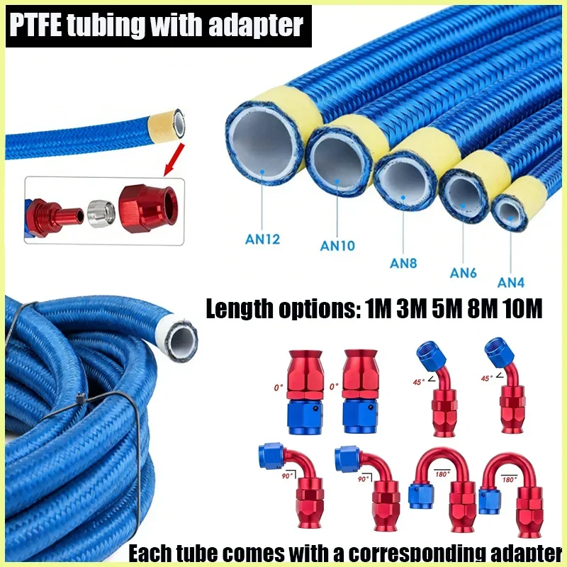 AN4, an6, an8 fuel pipe, an10 fuel pipe an12 Corresponding to 0 ° 45 ° 90 ° 180 ° rotation adapter, fuel pipe cooling pipe PTFE
AN4, an6, an8 fuel pipe, an10 fuel pipe an12 Corresponding to 0 ° 45 ° 90 ° 180 ° rotation adapter, fuel pipe cooling pipe PTFE
