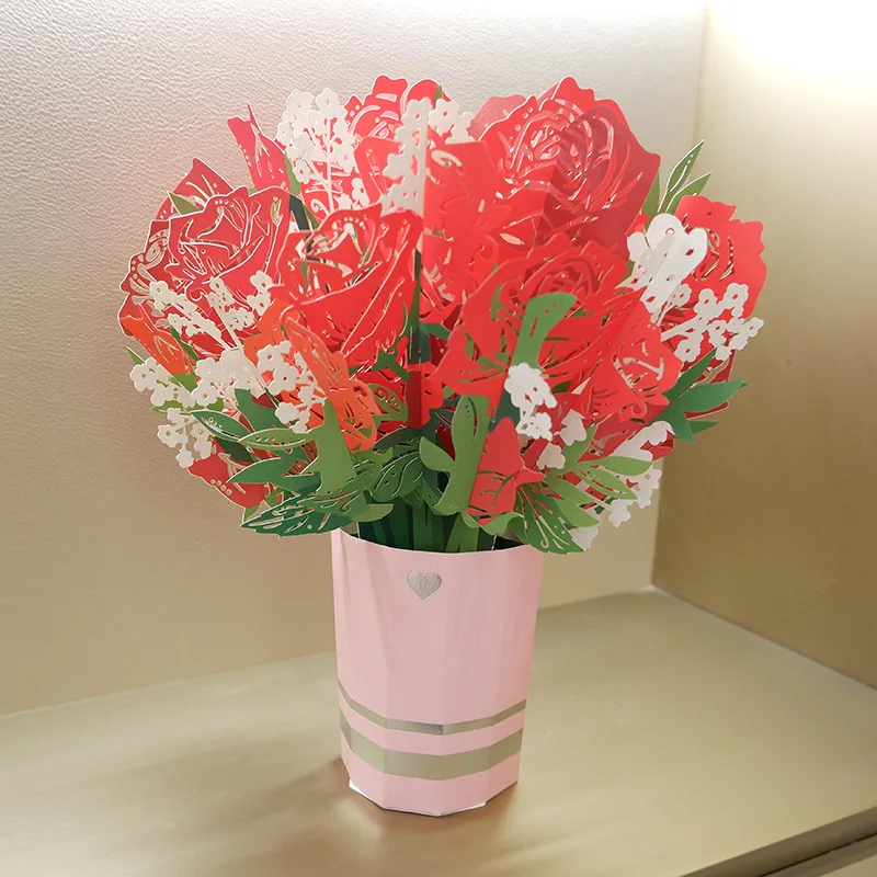Pop-up Flower Card Flora 3D Greeting Card for Birthday Mothers Father's Day Graduation Wedding Anniversary Get Well Sympathy
Pop-up Flower Card Flora 3D Greeting Card for Birthday Mothers Father's Day Graduation Wedding Anniversary Get Well Sympathy