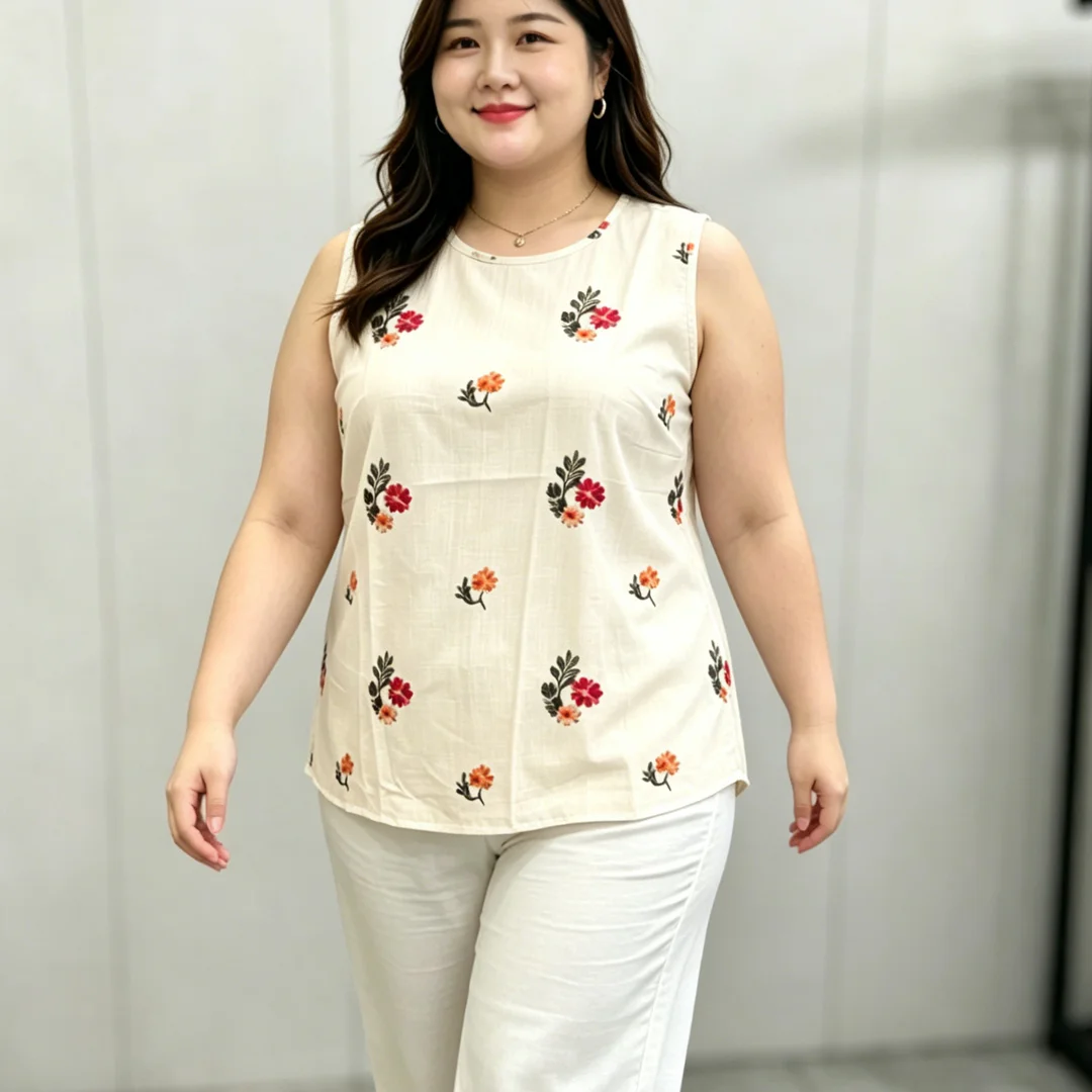 Plus Size Boho Floral Print Sleeveless Tank Top Women Summer Casual Loose Polyester O-Neck Breathable Blouse for Beach Holiday
Plus Size Boho Floral Print Sleeveless Tank Top Women Summer Casual Loose Polyester O-Neck Breathable Blouse for Beach Holiday