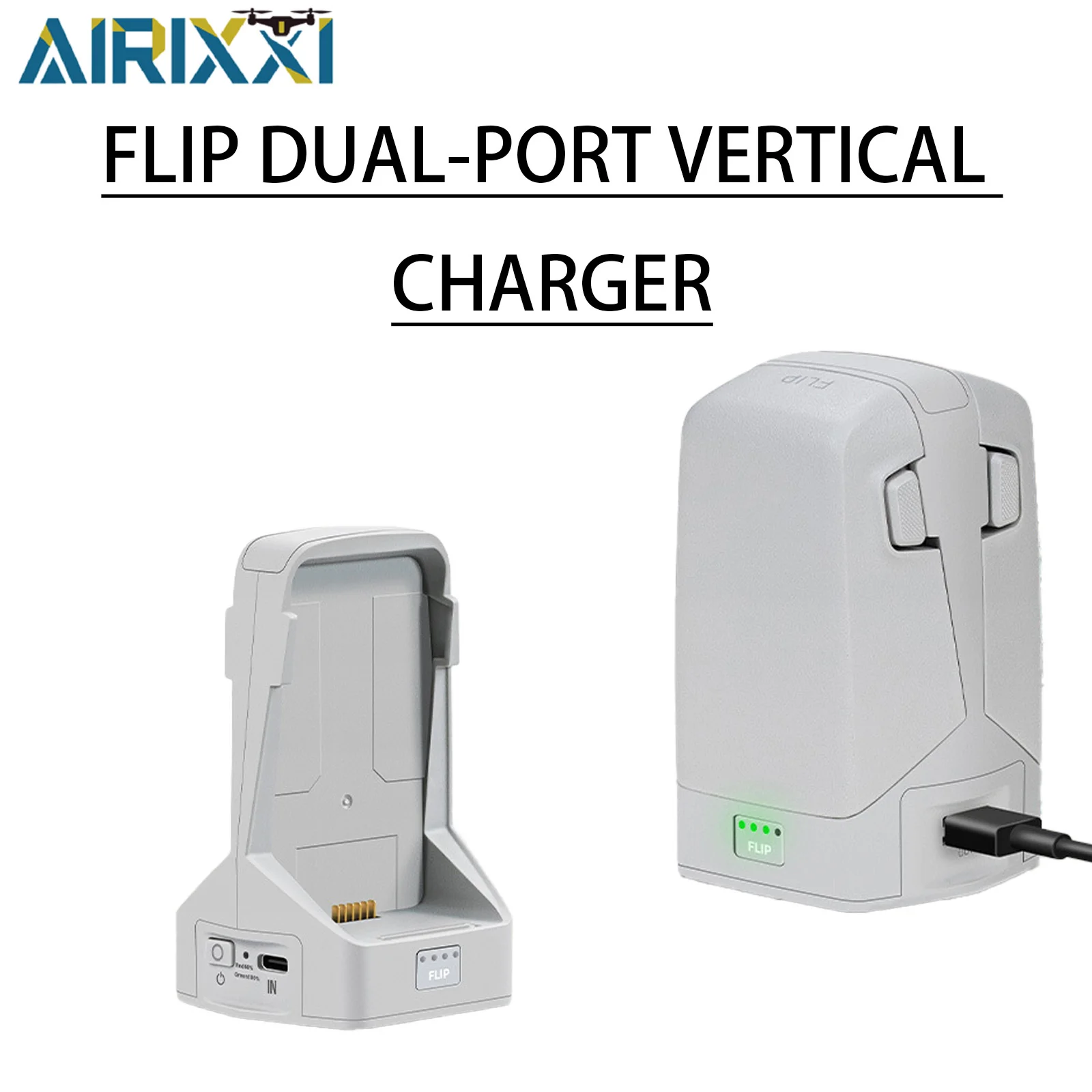 Airixxi Dual‑Port Battery Charging Hub For Dji Flip Drone Vertical Intelligent Bidirectional Battery Maintainer Fast Charger
Airixxi Dual‑Port Battery Charging Hub For Dji Flip Drone Vertical Intelligent Bidirectional Battery Maintainer Fast Charger