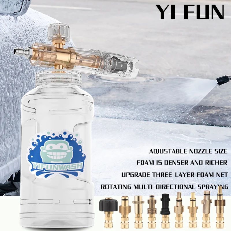 Car Wash Accessories Foam Lance For Karcher Nilfisk Bosch Stihl Lavor Transparent Foam Cannon For High Pressure Washer Water Gun
Car Wash Accessories Foam Lance For Karcher Nilfisk Bosch Stihl Lavor Transparent Foam Cannon For High Pressure Washer Water Gun