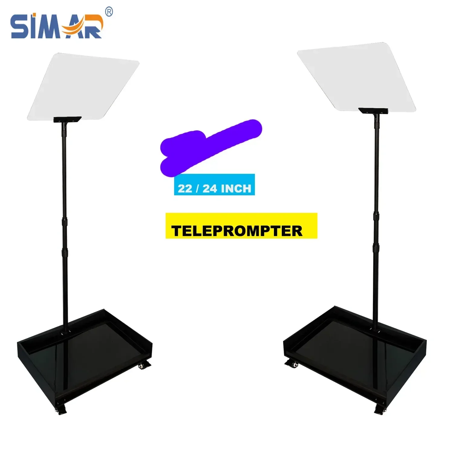 NEW simar professional 22 inch self-reversing monitor presidential conference speech mobile teleprompter for reporter 
NEW simar professional 22 inch self-reversing monitor presidential conference speech mobile teleprompter for reporter