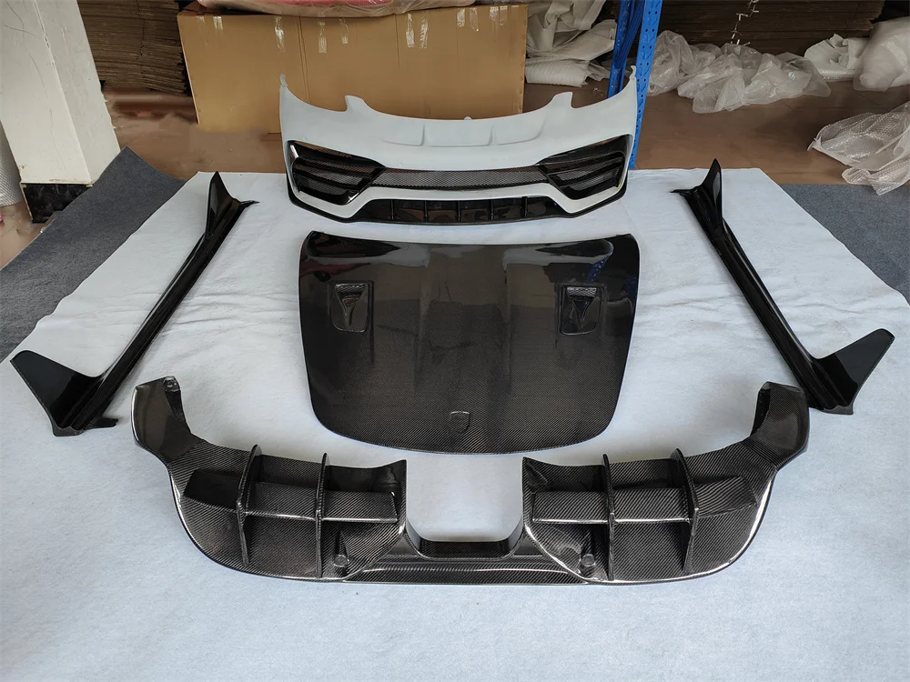 Used for Porsche 718 Body Kit with Real Carbon Fiber PD Style Front Bumper Side Skirts Rear Diffuser Engine Hood Body Kit
Used for Porsche 718 Body Kit with Real Carbon Fiber PD Style Front Bumper Side Skirts Rear Diffuser Engine Hood Body Kit