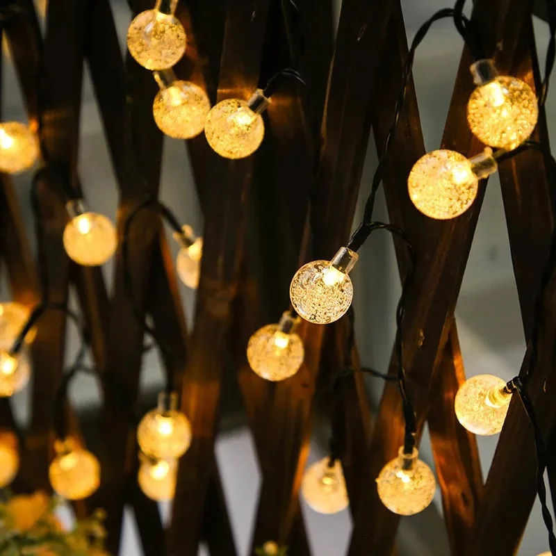 LED Ball String Lights Garland for Tree Indoor Wedding Home Decoration Lamp Fairy Light Bauble LED String Lights Battery Powered
LED Ball String Lights Garland for Tree Indoor Wedding Home Decoration Lamp Fairy Light Bauble LED String Lights Battery Powered