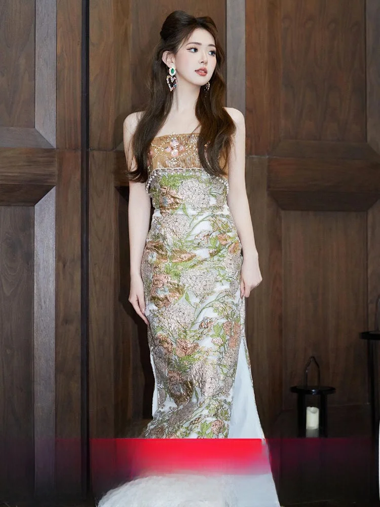 Ele Chinese Sle Morning Robe Wedding Dr for Women High-End Design Super Fairy T Feel Bridesmaid Dr Long Gown
Ele Chinese Sle Morning Robe Wedding Dr for Women High-End Design Super Fairy T Feel Bridesmaid Dr Long Gown