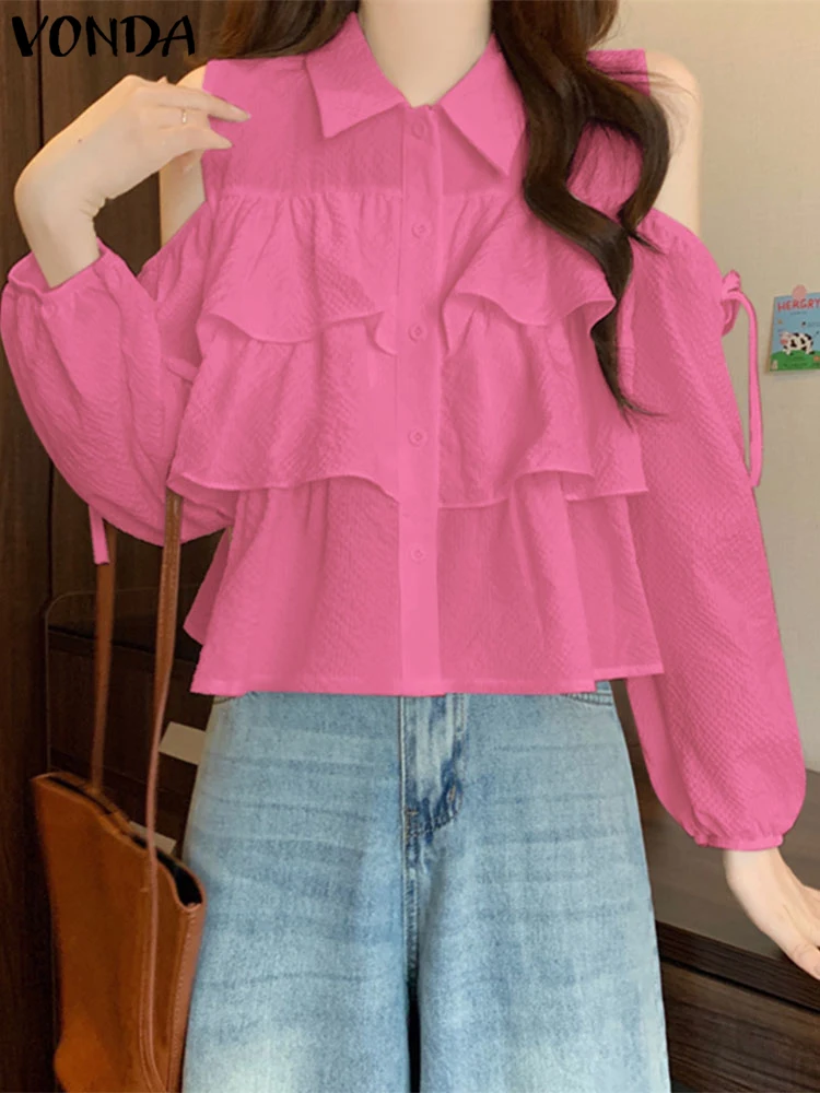 VONDA Long Sleeve Casual Shirts Women Ruffled Tops 2024 Square Collar Blouse Fashion Loose Off-The-Shoulder Tops Bohemian Blusas
VONDA Long Sleeve Casual Shirts Women Ruffled Tops 2024 Square Collar Blouse Fashion Loose Off-The-Shoulder Tops Bohemian Blusas