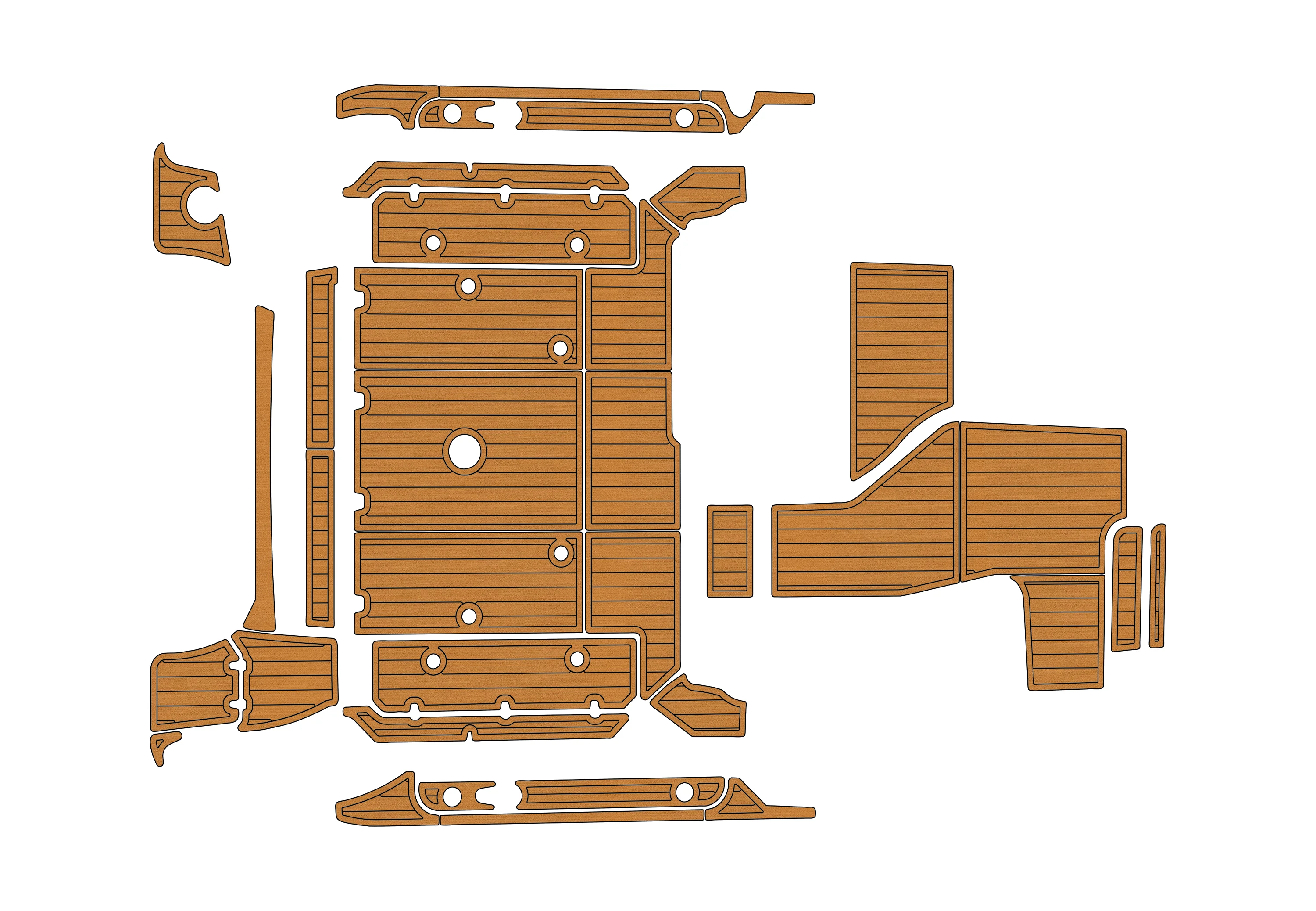 Self-Adhesive faux Teak EVA Marine Mat- 2008 Boston Whaler 345 Conques 6mm (1/4") Non-Slip Boat Decking for Cockpit
Self-Adhesive faux Teak EVA Marine Mat- 2008 Boston Whaler 345 Conques 6mm (1/4") Non-Slip Boat Decking for Cockpit