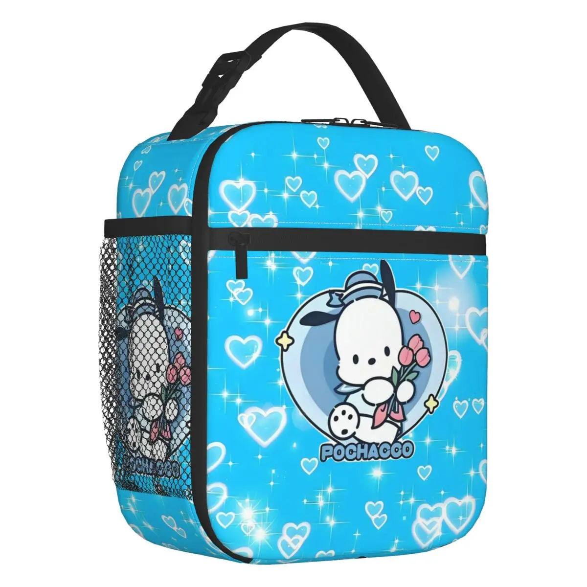 Anime Pochacco Heart Custom Resuable Lunch Box Women Waterproof Cartoon Thermal Cooler Food Insulated Lunch Bag Kids School
Anime Pochacco Heart Custom Resuable Lunch Box Women Waterproof Cartoon Thermal Cooler Food Insulated Lunch Bag Kids School
